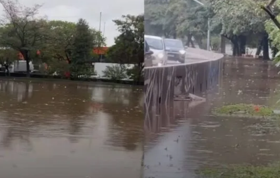 Rio Tietê sobe e se aproxima do transbordamento após chuva forte em São Paulo