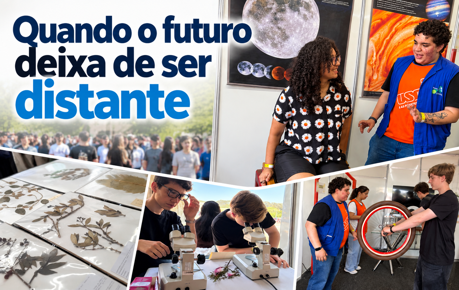 Uma visita à Feira USP e as Profissões mostra como informação, acolhimento e contato com a universidade podem ajudar jovens a enxergar novos caminhos