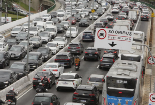 São Paulo registra 501 km de lentidão; Zona Norte soma 101 km